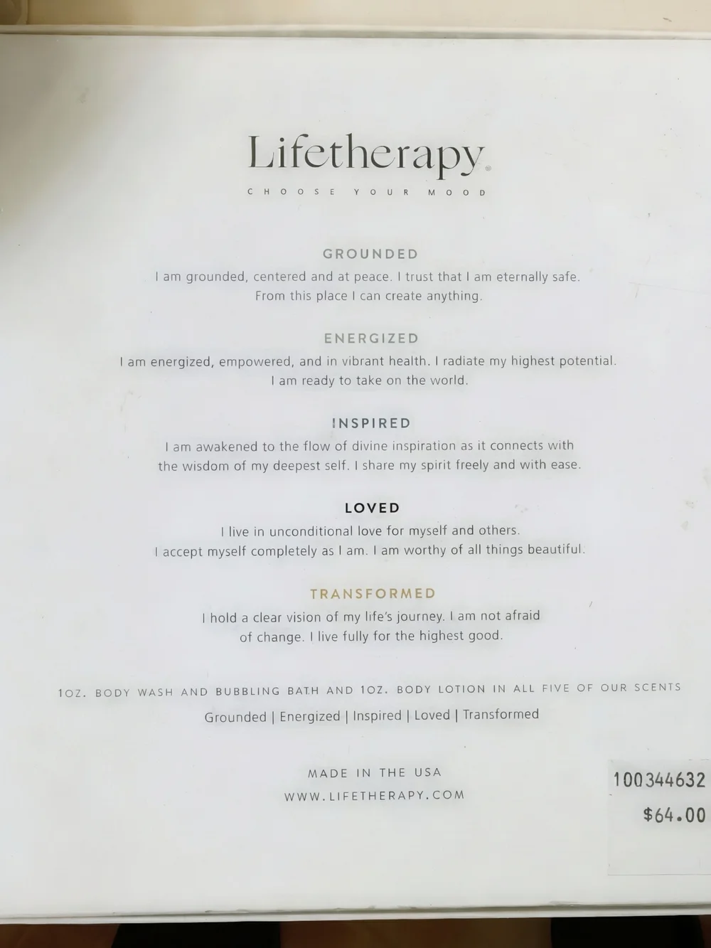 Brand New in Box (NIB) Lifetherapy 